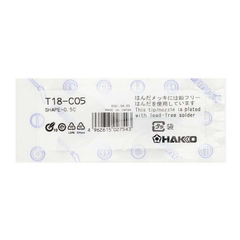 Hakko American HAKKO Products T18-C05 Tip, 0.5C, Fx-8801, 907/900M/9 - Image 2